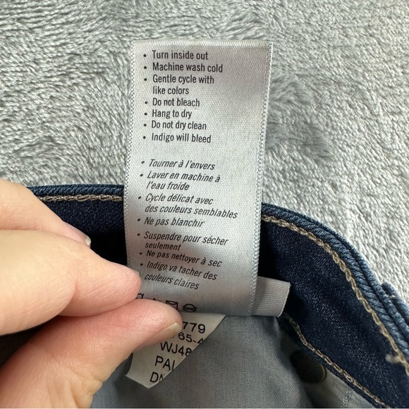 Paige Verdugo Ankle Jeans Women’s 30 Blue Dark Wash Skinny - Picture 4 of 11